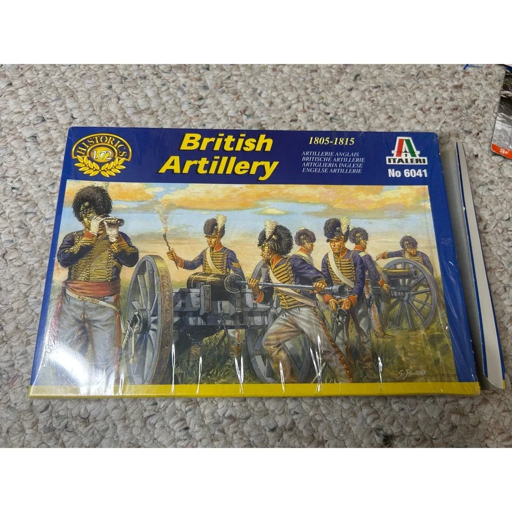 Italeri 6041 British Artillery 1805-1815 Napoleonic Wars Model‎ Kit OPEN BOX